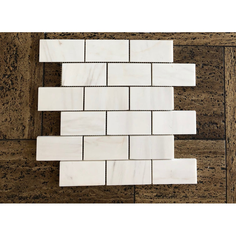 Stone & Tile Shoppe, Inc. Marble Brick Joint Mosaic Wall & Floor Tile